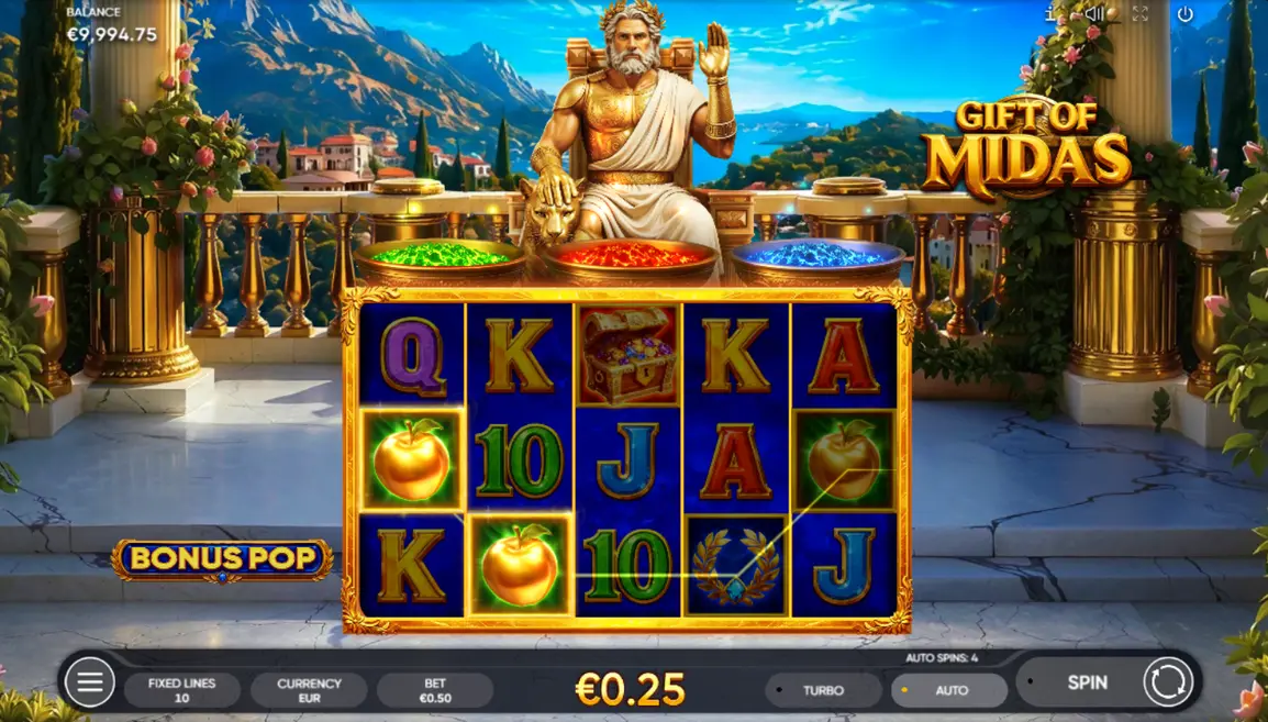 nový automat v yep casino gift of midas